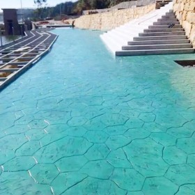 永川區 彩色壓花地坪 壓膜混凝土 混凝土壓印地坪廠家 彩色壓花地坪材料 彩色強化劑廠家批發