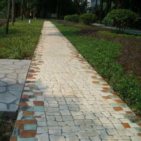 怒江地區 壓花地坪 彩色混凝土壓膜 藝術壓花地坪 廠家直銷壓花地坪施工材料 廠家免費指導施工