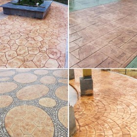 伊犁 藝術彩色地坪 彩色水泥地坪 壓花混凝土地坪 材料廠家提供